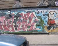 Graffiti wall in Bushwick
